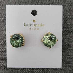 Kate Spade Stud Earrings By The Pool blue green color on gold Brand New
